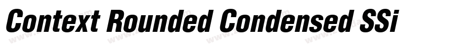 Context Rounded Condensed SSi Bold Condensed字体转换